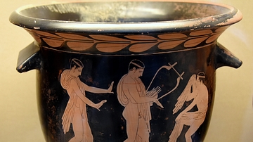 Red-Figure Bell-Krater Showing Revellers