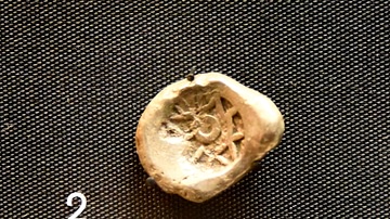 Silver Coin from Ancient Afghanistan