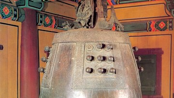 Cloches en Bronze de Corée Antique