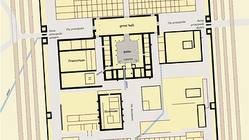 Plan of a  Typical Roman Fort