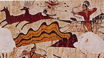 Hunting Scene, Goguryeo Tomb Mural