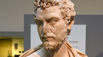 Marble Bust of a Young Greek Male