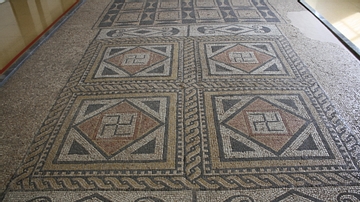 Roman Swastika Floor Mosaic