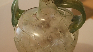 Roman Two-Handled Glass Vase