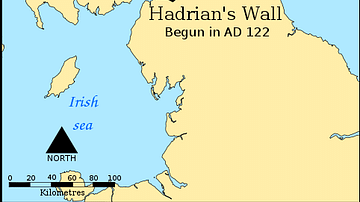 Map Indicating the Antonine & Hadrian Walls