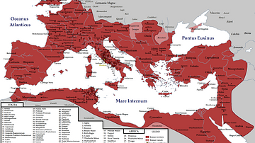 Map of Roman Amphitheatres