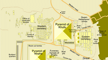 Map of the Monuments at Giza