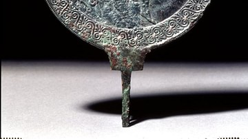 Etruscan Bronze Mirror Showing Hercules