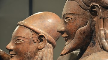 Etruscan Sarcophagus of the Spouses (detail)