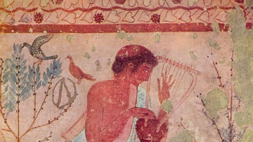 Musician, Tomb of the Triclinium, Tarquinia
