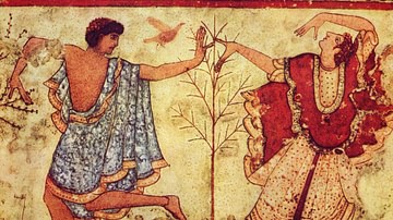 Dancers, Tomb of the Triclinium, Tarquinia