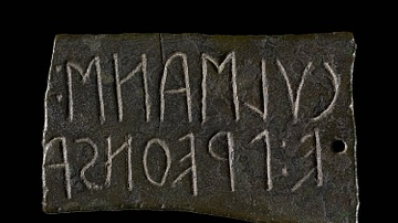 Etruscan Inscription Plaque