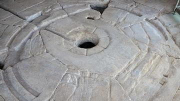 The interior of the Tower of the Winds (Athens)