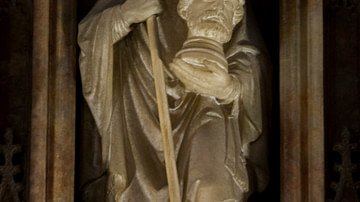 St Cuthbert with St Oswald's head