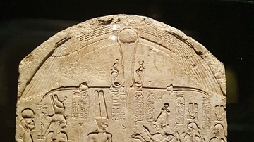 Stela Showing Amun-Ra, Mut & Khonsu