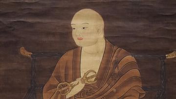 Kukai Silk Portrait