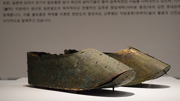 Japanese Gilt Bronze Shoes