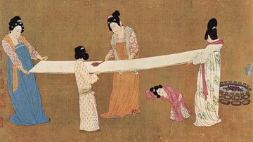 Women Checking Silk, Song China.