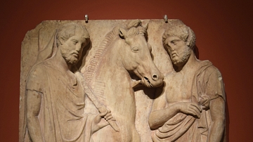 Athenian Horseman Grave Stele