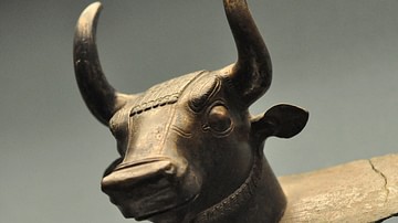 Bronze Bull Head from Urartu