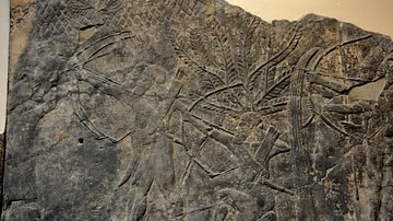 Assyrian Soldiers Attacking the City of -alammu