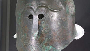 Roman Ridge Helm Late Roman Ridge Helmet (Illustration) - World History Encyclopedia