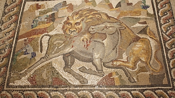 Hunting Lion Mosaic, Tarentum