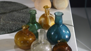 Roman Coloured Glass Perfume Bottles