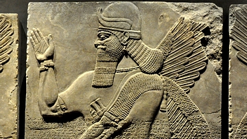 Human-headed and Winged Apkallu from Nimrud