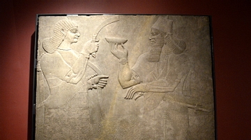 Ashurnasirpal II in a Ritual Scene