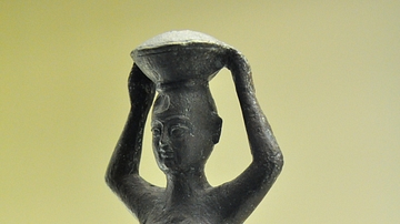 Foundation Figurine of a Basket Bearer