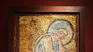 Roman Mosaic Fragment of St. Joseph