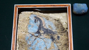 Urartian Horse Mural Fragment