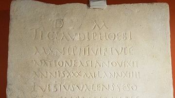 Tombstone of a Roman Sailor