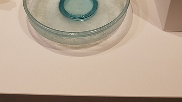 Clear Glass Dish from Pompeii