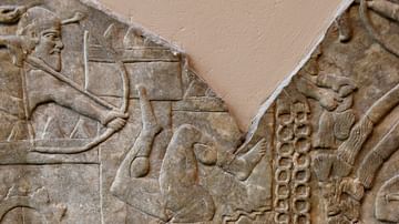 Assyrian Soldiers Attacking a City