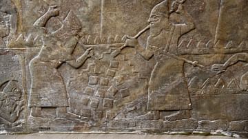Assyrian Soldiers with Iron Crowbars