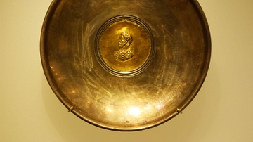 Silver Plate with Portrait of Marcus Aurelius