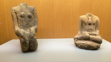 Fragments of Two Seated Figures from Mali