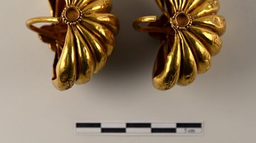A Pair of Gold Earrings from Ur III