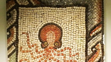 Roman Mosaic with Octopus