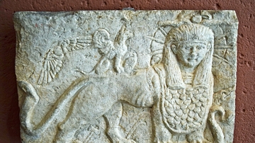 Relief Depicting Egyptian God Tutu
