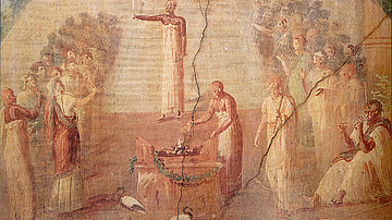Roman Mural of Isiac Cult