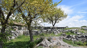 Ruins of Roman Baths at Garni Temple