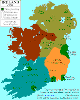 Map of Ireland c. 950 CE