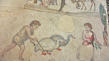 Byzantine Gooseherd Mosaic
