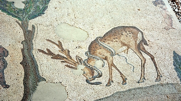 Stag & Snake, Byzantine Mosaic