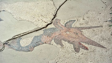 Okapi-headed Leopard-Griffin, Byzantine Mosaic