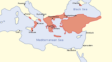 The Byzantine Empire in the mid-9th century CE