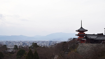 View of Kiyomizu-dera Temple in Kyoto